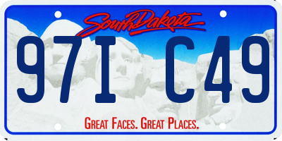 SD license plate 97IC49