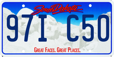 SD license plate 97IC50