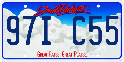 SD license plate 97IC55