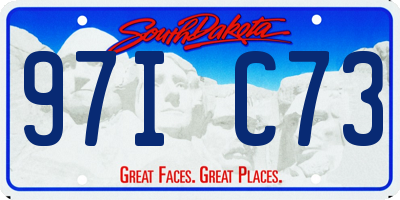 SD license plate 97IC73