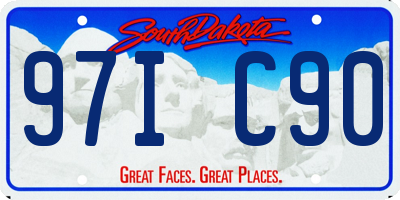 SD license plate 97IC90