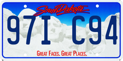 SD license plate 97IC94