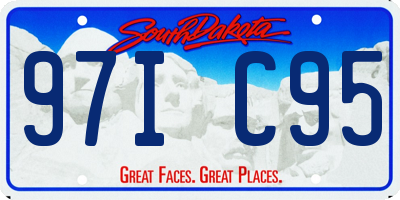 SD license plate 97IC95