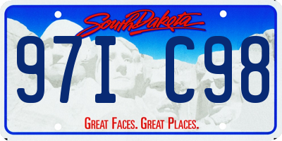 SD license plate 97IC98