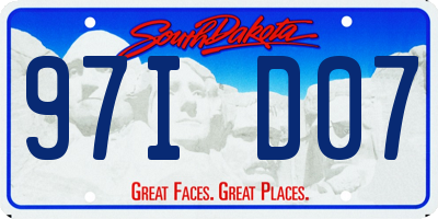 SD license plate 97ID07