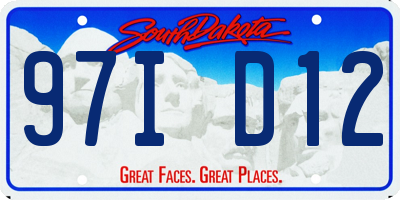SD license plate 97ID12