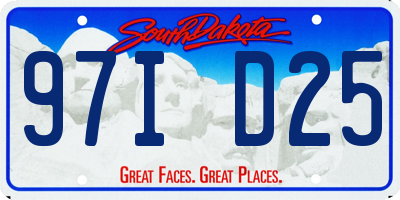 SD license plate 97ID25