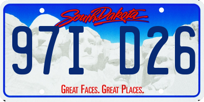SD license plate 97ID26