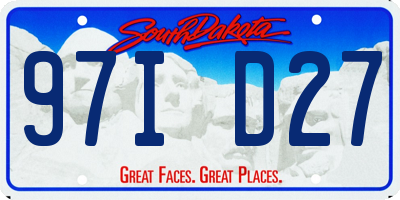 SD license plate 97ID27
