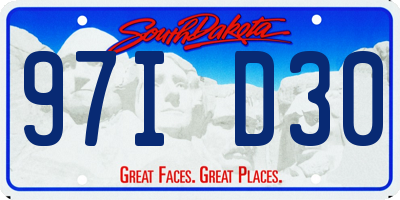 SD license plate 97ID30