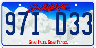 SD license plate 97ID33