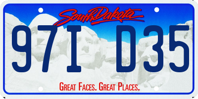 SD license plate 97ID35