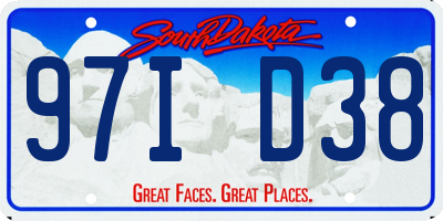SD license plate 97ID38