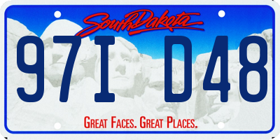 SD license plate 97ID48