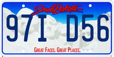 SD license plate 97ID56