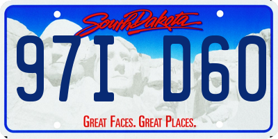 SD license plate 97ID60