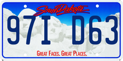 SD license plate 97ID63