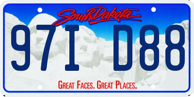 SD license plate 97ID88