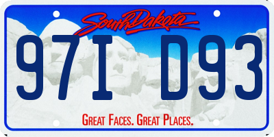 SD license plate 97ID93