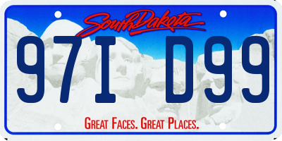 SD license plate 97ID99