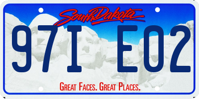 SD license plate 97IE02