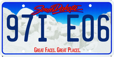 SD license plate 97IE06