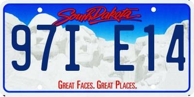 SD license plate 97IE14