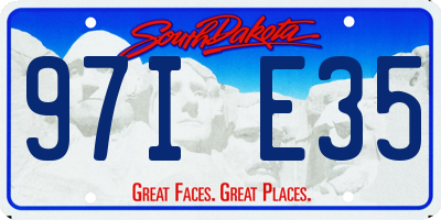 SD license plate 97IE35