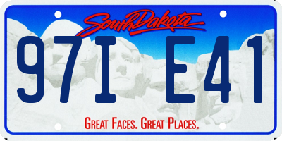 SD license plate 97IE41