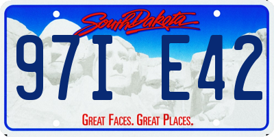 SD license plate 97IE42