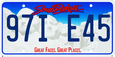 SD license plate 97IE45