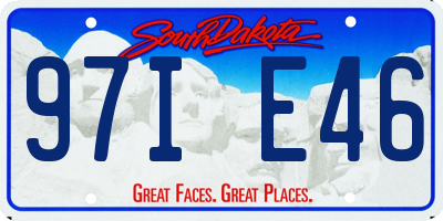 SD license plate 97IE46