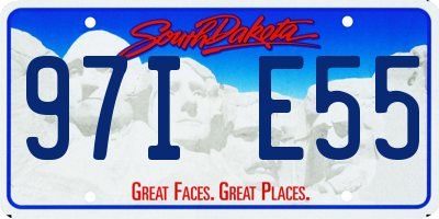 SD license plate 97IE55