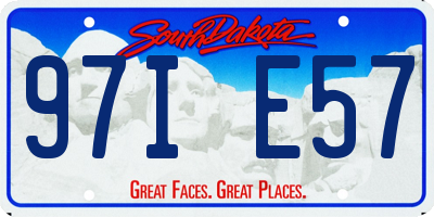 SD license plate 97IE57