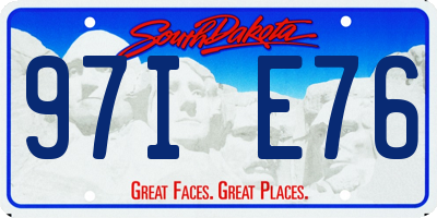 SD license plate 97IE76