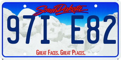SD license plate 97IE82