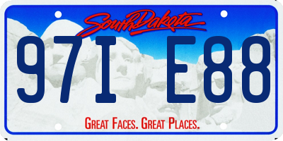 SD license plate 97IE88