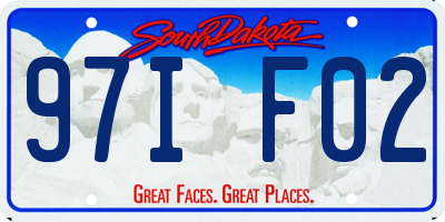 SD license plate 97IF02