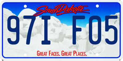 SD license plate 97IF05