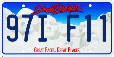 SD license plate 97IF11