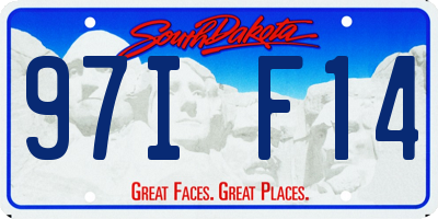 SD license plate 97IF14