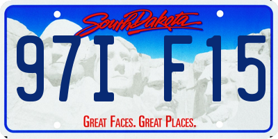 SD license plate 97IF15