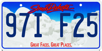 SD license plate 97IF25