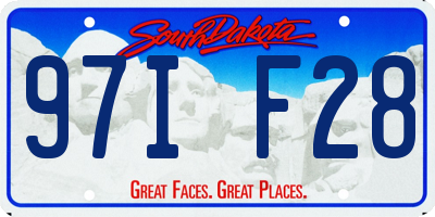 SD license plate 97IF28