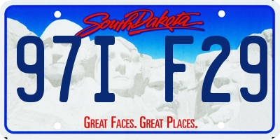 SD license plate 97IF29