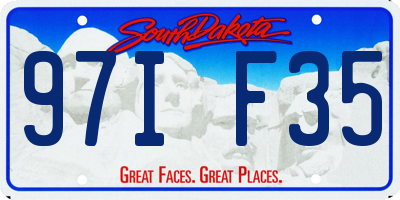 SD license plate 97IF35