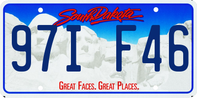 SD license plate 97IF46