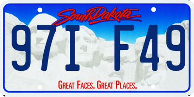 SD license plate 97IF49