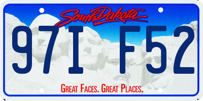 SD license plate 97IF52