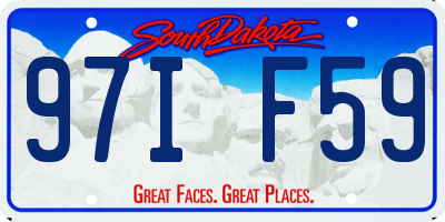 SD license plate 97IF59